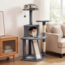 44 Inch Tall Kitten Tower with Condo and 2 Plush Perches