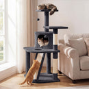 44 Inch Tall Kitten Tower with Condo and 2 Plush Perches