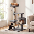 36 Inch Tall Kitten Tower with Condo and Plush Perch