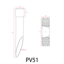 PV51 Heavy Duty PermaPost PVC Post with Cap for Landscape Lighting Fixtures by Kings Outdoor Lighting