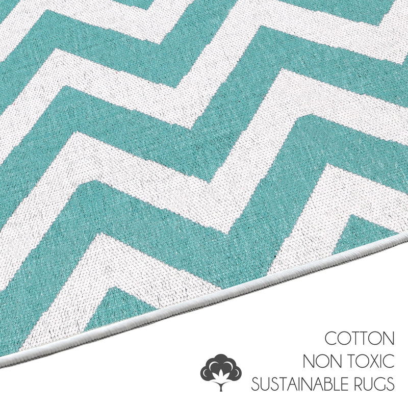 Sussexhome Traverse Collection 2 x 3 Foot Heavy Duty Low Pile  Landing Rug Runner