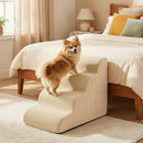 4-Tier Foam Dog Steps with Non-Slip Surface & Washable Cover