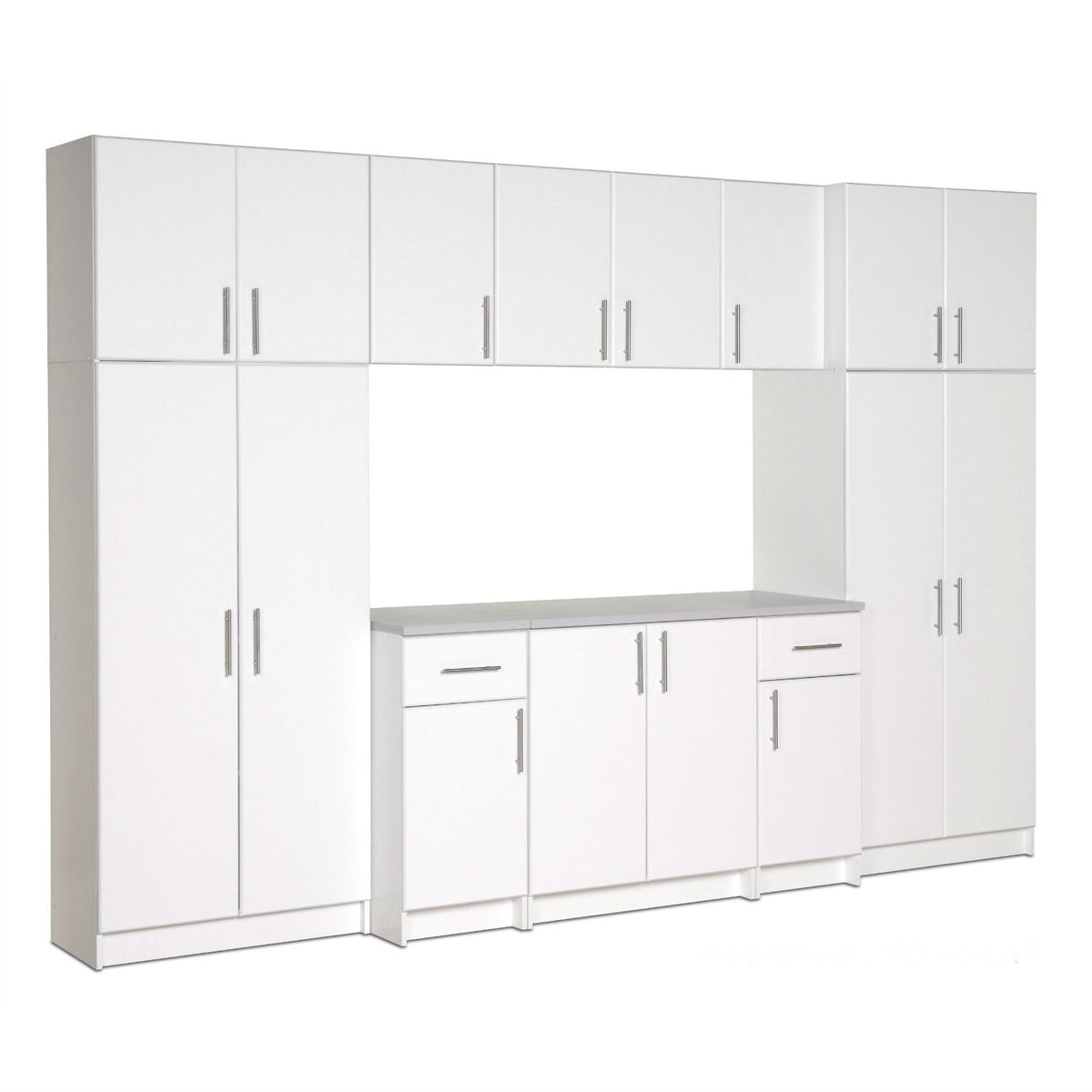 White Wall Cabinet with 2 Doors and Adjustable Shelf, photo 3 of 4