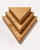 Small Triangle Display Shelf in Mahogany