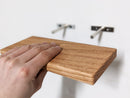 Thin Oak Floating Shelf in 6" to 36" lengths by NookWoodworking