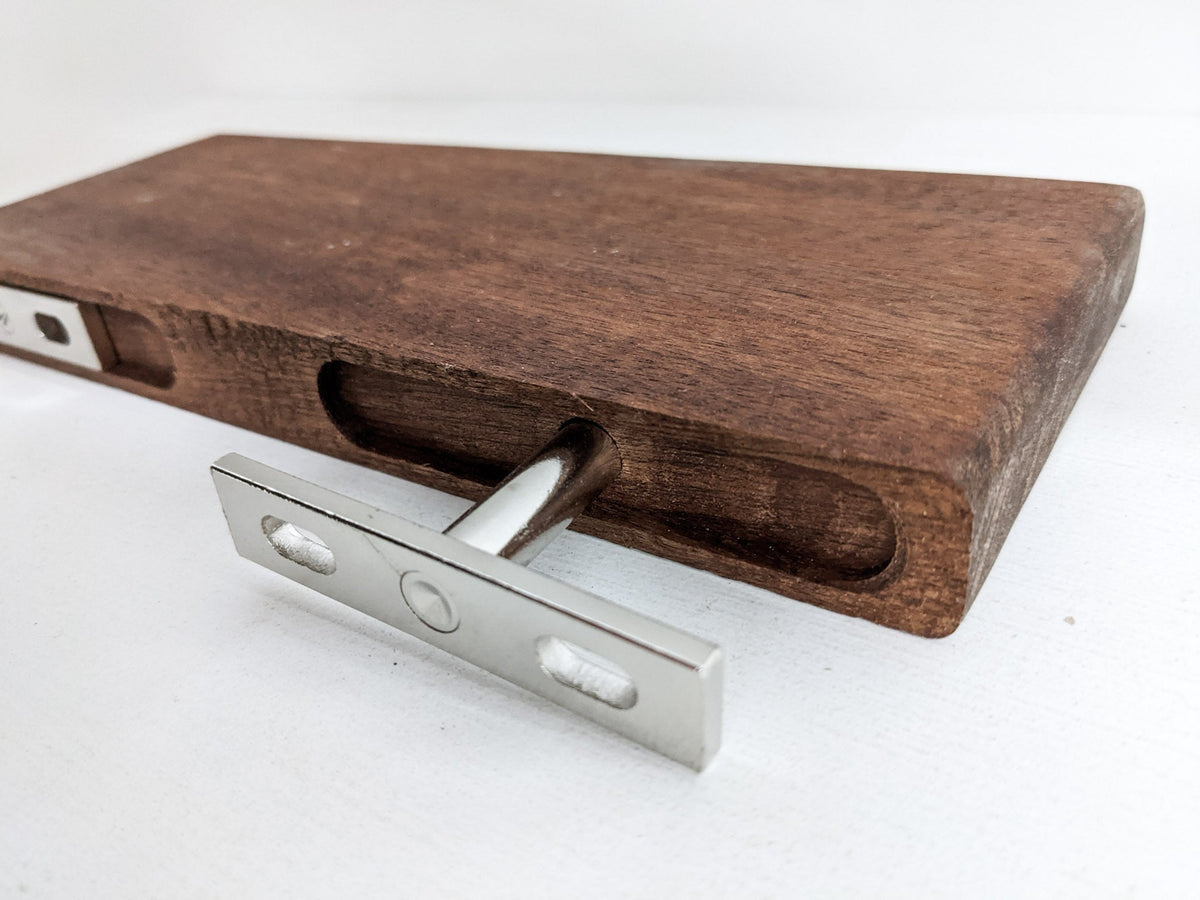 Thick Mahogany Floating Shelf in 6" to 10" lengths, photo 8 of 11