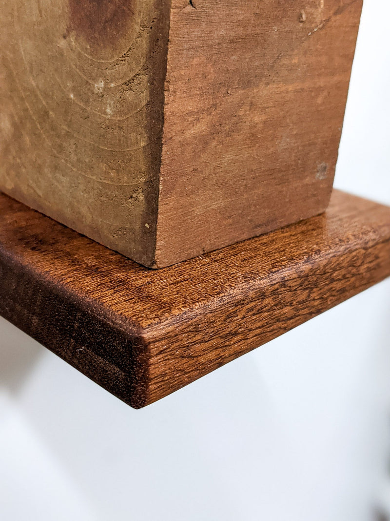 Small Square Display Shelf in Oak
