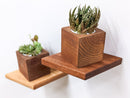 Small Rhombus Display Shelf in Oak