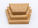 Small Trapezoid Display Shelf in Oak