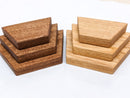 Small Trapezoid Display Shelf in Mahogany