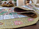 DaDa Bedding Rustic Floral Bouquet Lights Holiday Tapestry Dining Table Runner (6068)