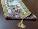 DaDa Bedding Rustic Floral Bouquet Lights Holiday Tapestry Dining Table Runner (6068)