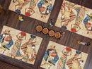 DaDa Bedding Set of 4-Pieces Dancing Women African Kwanzaa Tapestry Dining Table Placemats 13” x 19” (18117)