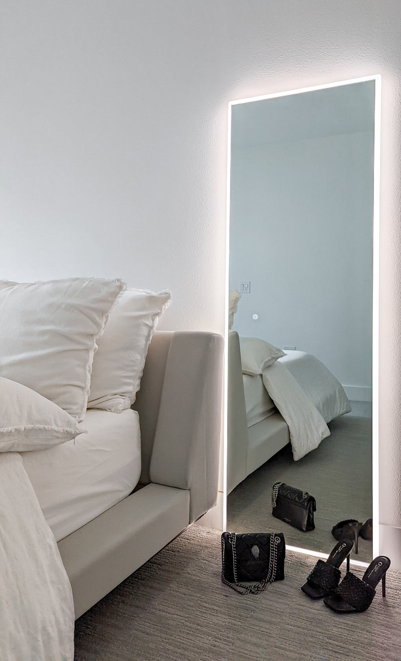 Zeek 65x22 LED Lighted Full Length Wall Mirror For Bedroom MA2265