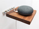 Oak Floating Shelf with Cord Hole