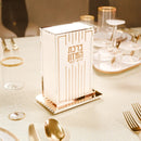 Linear Swivel Pesach Bencher & Kiddush Set by Feldart