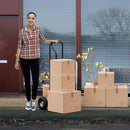 P-Handle Hand Truck with Foldable Load Plate for Warehouse Garage by LJGDeals