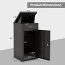 Package Delivery Box with Anti-Theft Board and Lockable Door by LJGDeals
