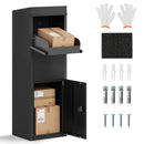 Package Delivery Box for Outside with Anti-Theft Baffle Sloped Roof by LJGDeals
