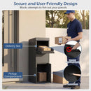 Package Delivery Box for Outside with Anti-Theft Baffle Sloped Roof by DirectDeals