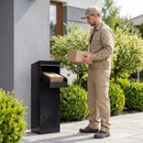 Package Delivery Box for Outside with Anti-Theft Baffle Sloped Roof by LJGDeals