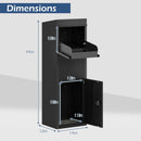 Package Delivery Box for Outside with Anti-Theft Baffle Sloped Roof by LJGDeals