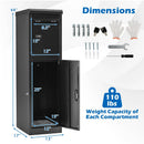 Package Delivery Box for Outside with Lockable Doors Coded Lock by DirectDeals