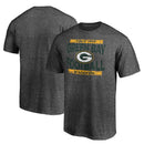 Green Bay Packers Heroic Play T-Shirt - Heathered Charcoal by Dynasty Sports & Framing