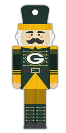 Green Bay Packers Wood Nutcracker Ornament by Dynasty Sports & Framing
