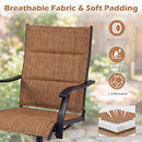 Swivel Patio Dining Chairs Set of 2 with Padded Seats by LJGDeals