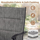 Swivel Patio Dining Chairs Set of 2 with Padded Seats by DirectDeals