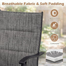 Swivel Patio Dining Chairs Set of 2 with Padded Seats by LJGDeals