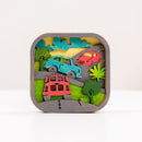 3D DIY Wood Painting Kit for Kids – Cars