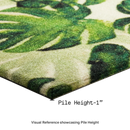 Panama Green Outdoor Doormat – 18" x 30" Non-Slip, Nylon