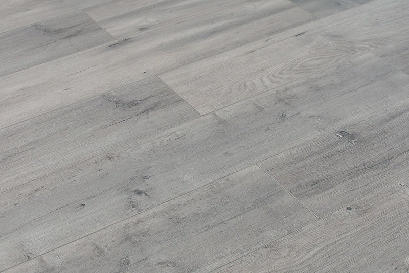 Papillon Smooth 6.7"x48" Laminate Flooring 12mm - Maxi Gray