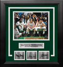 Robert Parish, Larry Bird & Kevin McHale Boston Celtics 8x10 Framed Photo with Engraved Autographs by Dynasty Sports & Framing