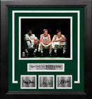 Robert Parish, Larry Bird & Kevin McHale Celtics 8x10 Framed Blackout Photo with Engraved Autographs by Dynasty Sports & Framing