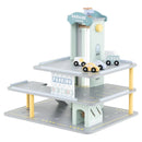 Parking Garage Playset with 4 Cars and Helicopter-Gray by LJGDeals
