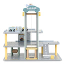 Parking Garage Playset with 4 Cars and Helicopter-Gray by LJGDeals