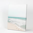 Neutral Summer Photo. Blue Ocean Waves, Sandy Beach by Wall Art Set