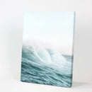 Large Pastel Blue Ocean Waves Print. Nautical Theme by Wall Art Set