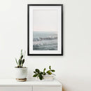 Pink Sunset and Ocean Waves Print. Coastal Wall Art by Wall Art Set
