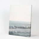 Pink Sunset and Ocean Waves Print. Coastal Wall Art by Wall Art Set