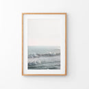 Pink Sunset and Ocean Waves Print. Coastal Wall Art by Wall Art Set
