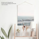 Pink Sunset and Ocean Waves Print. Coastal Wall Art by Wall Art Set
