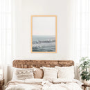 Pink Sunset and Ocean Waves Print. Coastal Wall Art by Wall Art Set