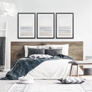 Pastel Minimalist Wave Photo. Set of 3 Beach House Wall Art by Wall Art Set