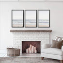 Pastel Minimalist Wave Photo. Set of 3 Beach House Wall Art by Wall Art Set