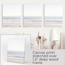 Pastel Minimalist Wave Photo. Set of 3 Beach House Wall Art by Wall Art Set