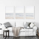 Pastel Minimalist Wave Photo. Set of 3 Beach House Wall Art by Wall Art Set